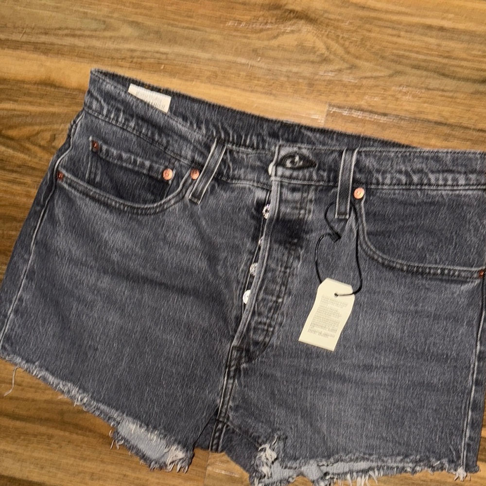 Women's Black Denim Shorts